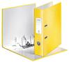 LEITZ 180 WOW Lever Arch File Laminated Paper on Board A4 80mm Spine Width Yellow (Pack 10) 10050016 (10050016)