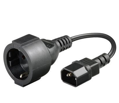 MicroConnect PowerCord - strømkabel - IEC 60320 C14 til power CEE 7/7 - 23 cm (PE130075)