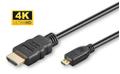MICROCONNECT HDMI 2.0 A-D cable, 3m
