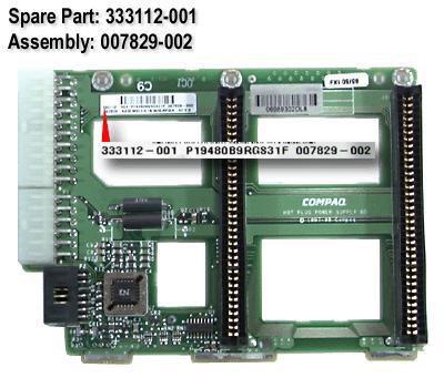 Hewlett Packard Enterprise Power Supply Backplane Board  (333112-001)