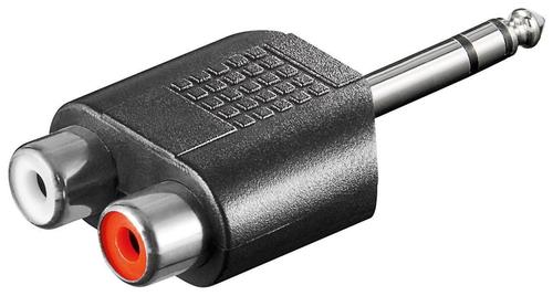 MICROCONNECT Adapter 6.3mm - 2XRCA M-F (AUDANH)