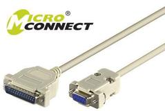 MICROCONNECT ModemCable DB9-DB25 3M  F/M