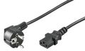 MICROCONNECT Power Cord 1m Black IEC320