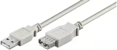 MicroConnect USB-forlengelseskabel - USB (hann) til USB (hunn) - 0.5 m
