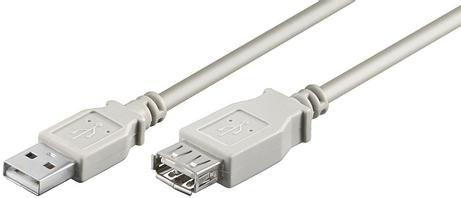 MicroConnect USB-forlengelseskabel - USB (hann) til USB (hunn) - 5 m (USBAAF5)