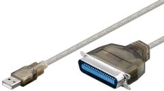 MICROCONNECT USB to Cen36 1.5m M - M