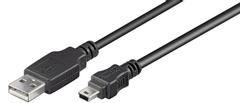 MICROCONNECT USB A - Mini USB B 5P 1.8m M-M (USBAMB52)