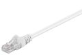 MICROCONNECT UTP CAT5E 0.5M WHITE PVC