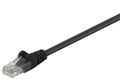 MICROCONNECT U/UTP CAT5e 0.25M Black PVC BULK-MC