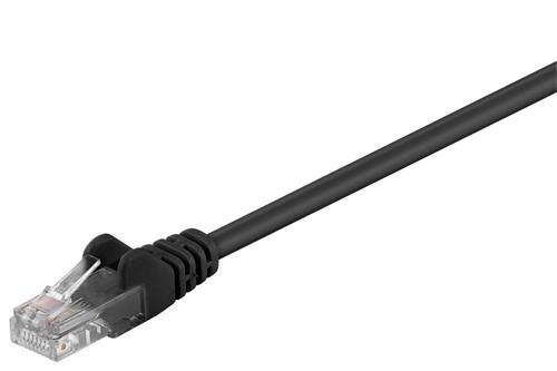 MICROCONNECT U/UTP CAT5e 0.5M Black PVC (B-UTP5005S)