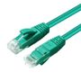 MICROCONNECT CAT6A UTP 0.25m Green LSZH