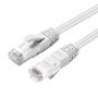 MICROCONNECT U/UTP CAT6 0.3M White LSZH