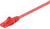 MICROCONNECT U/UTP CAT6 0.25M Red PVC BULK