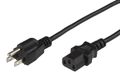 MICROCONNECT PowerCord US 1.8m Black IEC320 MICRO