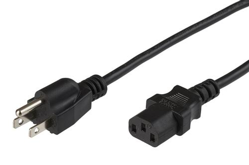 MICROCONNECT PowerCord US 1.8m Black IEC320 (PE110418)