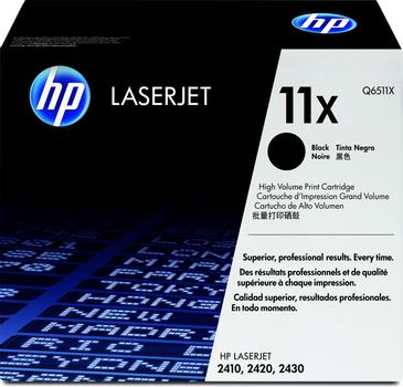 HP 11X svart LaserJet-tonerkassett med hög kapacitet,  original (Q6511X)