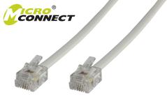 MICROCONNECT Modular Straight RJ12 6C/6P 2m