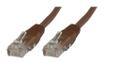 MICROCONNECT CAT 5e Ikke afskærmet parsnoet (UTP) 50cm Netværkskabel Brun
