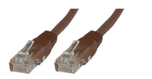 MICROCONNECT U/UTP CAT5e 0.5M Brown PVC (UTP5005BR)