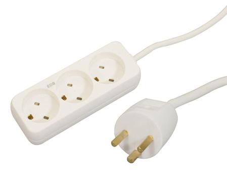 MICROCONNECT EDB socket 3 power outlet M/J  (GRUEDBM3H030)