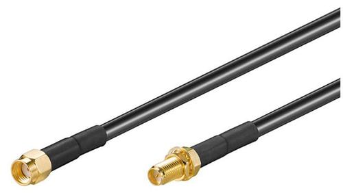 DELTACO WLAN Extension Cable 3m Black (51677)