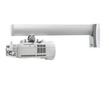 SMS projektor arm Short Throw,  450mm Lengde   450mm, Alu/Hvit