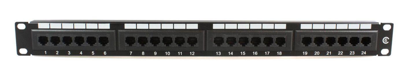 MICROCONNECT 19" UTP Cat.6 patch panel, 24  (PP-004)