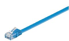 MICROCONNECT CAT6 UTP 1M FLAT CABLE BLUE