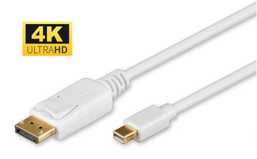 MICROCONNECT DisplayPort kabel Hvid 2m (DP-MMG-180M)