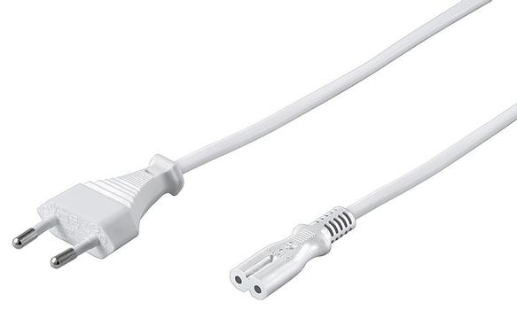 MicroConnect Power Cord Notebook - Strømkabel - 1.5 m - hvit (PE030715W)