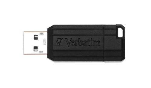 VERBATIM USB 2.0 muisti, Store'N'Go,  8GB, PinStripe (49062)