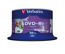VERBATIM 16x DVD+R disc 4,7GB Wide Print (Advanced AZO) 50-pack Cake Box (43512)
