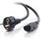 ELO Cable, 1.8 meter, CEE 7/7 (European Standard) male plug to C13 (US standard) female connector