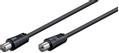 MICROCONNECT Coax M-F 1.5m Black 75 Ohm MICRO