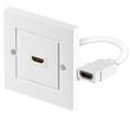 HDMI wall socket 1 port white