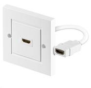 MICROCONNECT HDMI wall socket 1 port white