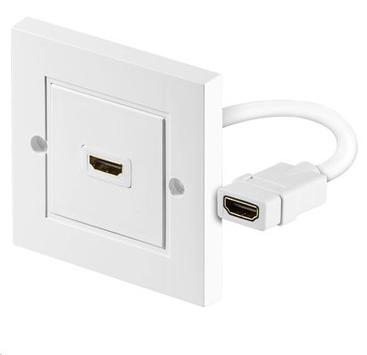 MicroConnect Uttak - HDMI - hvit (HDMWALL1)