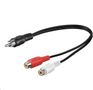 MICROCONNECT RCA - 2xRCA 0,20m M-F