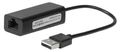 MICROCONNECT USB2.0 to Ethernet, Black