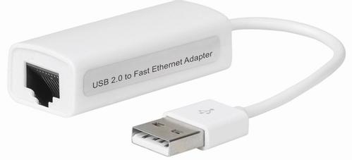 MICROCONNECT USB2.0 to Ethernet, White (USBETHW)