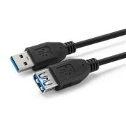 MICROCONNECT USB3.0  A-A 2m M-F, Black (USB3.0AAF2B)