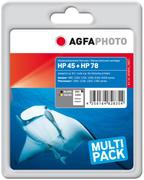 AGFAPHOTO Ink Black + Color, HP No. 45