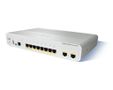 CISCO Switch C2960 8 x 10/100 PoE + 2 Gigabit med PoE input. LAN Base Image. Strøm via PoE på uplink port