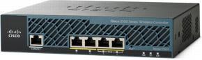 CISCO 2504 Wireless Controller - Network management device - 4 ports - 50 MAPs (managed access points) - GigE - 1U (AIR-CT2504-50-K9)