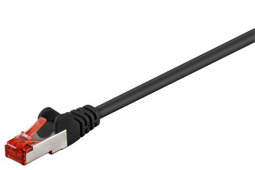 MICROCONNECT FTP CAT6 1M BLACK PVC (B-FTP601S)