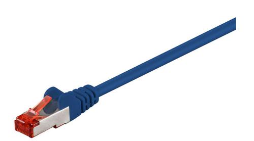 MICROCONNECT F/UTP CAT6 0.25m Blue PVC BULK (B-FTP60025B)