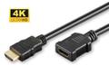 MICROCONNECT HDMI 19 - 19 0.5m M-F, Gold MICRO