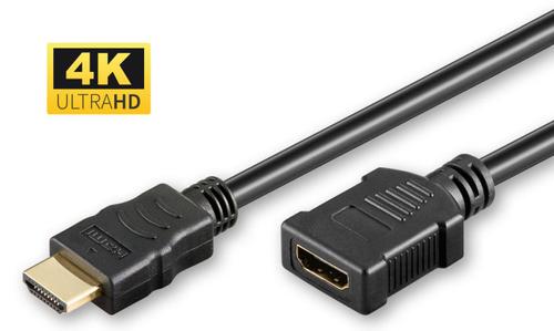 MICROCONNECT HDMI 19 - 19 0.5m M-F, Gold MICRO (HDM19190.5FV1.4)