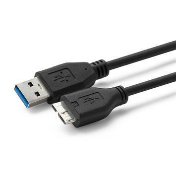 MicroConnect USB-kabel - USB-type A (hann) til Micro-USB Type B (hann) - USB 3.0 - 1 m - svart (USB3.0AB1MICRO)
