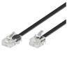 MICROCONNECT RJ11-RJ45 15M M/M Black